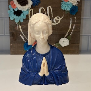 Vintage Bianchi Italy Mary Praying Figurine | Bianchi Praying Mary Made in Italy
