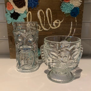 Tiki Drinking Glasses | Tiki Glassware | Tiki Party Decor | Rare Tiki Glasses