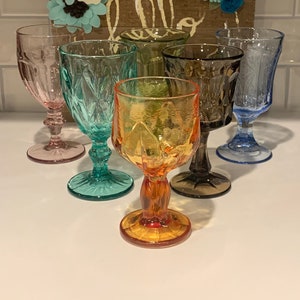 Vintage Mismatched Water Goblets | Special Event Water Goblets |