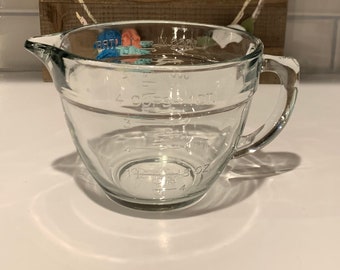Plastic Bowl and Pitcher; Pampered Chef Pitcher; (3) Small Metal