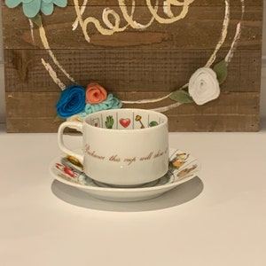 Taltos Royal Kendal Fortune Telling Tea Cup and  Saucer | Astrology Tea Leaf Reading Cup