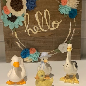 Duck Figurines | Lefton Duck Figurines | Vintage Collection of Six Ducks | Duck Home Decor | Gifts for Duck Lover