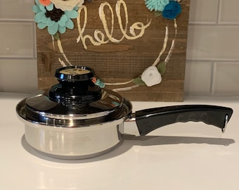 Vintage Kitchen Craft Stainless Steel Sauce Pan by West Bend