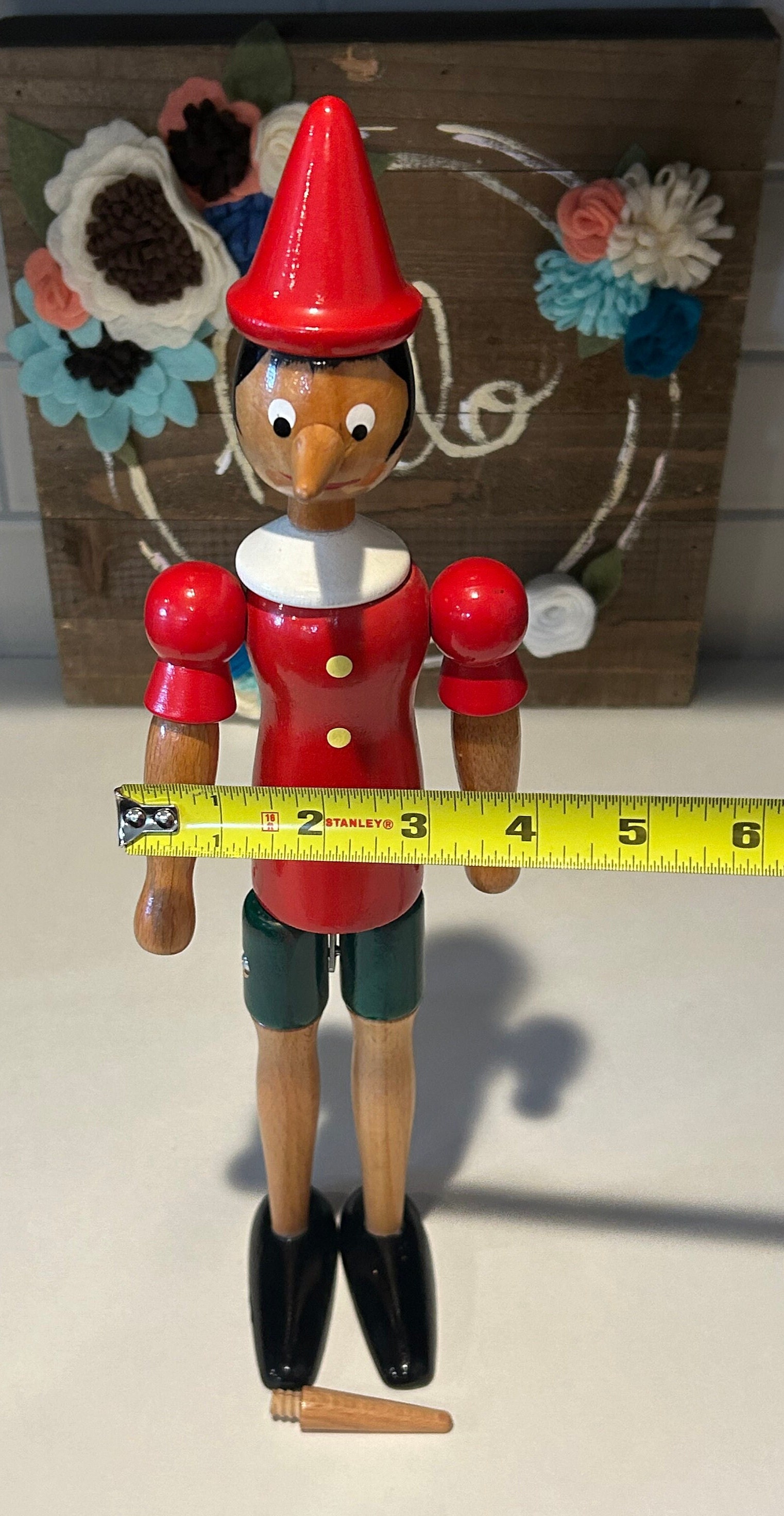 ヴィンテージピノキオ木製人形：コレクター向けフィギュア - Etsy 日本