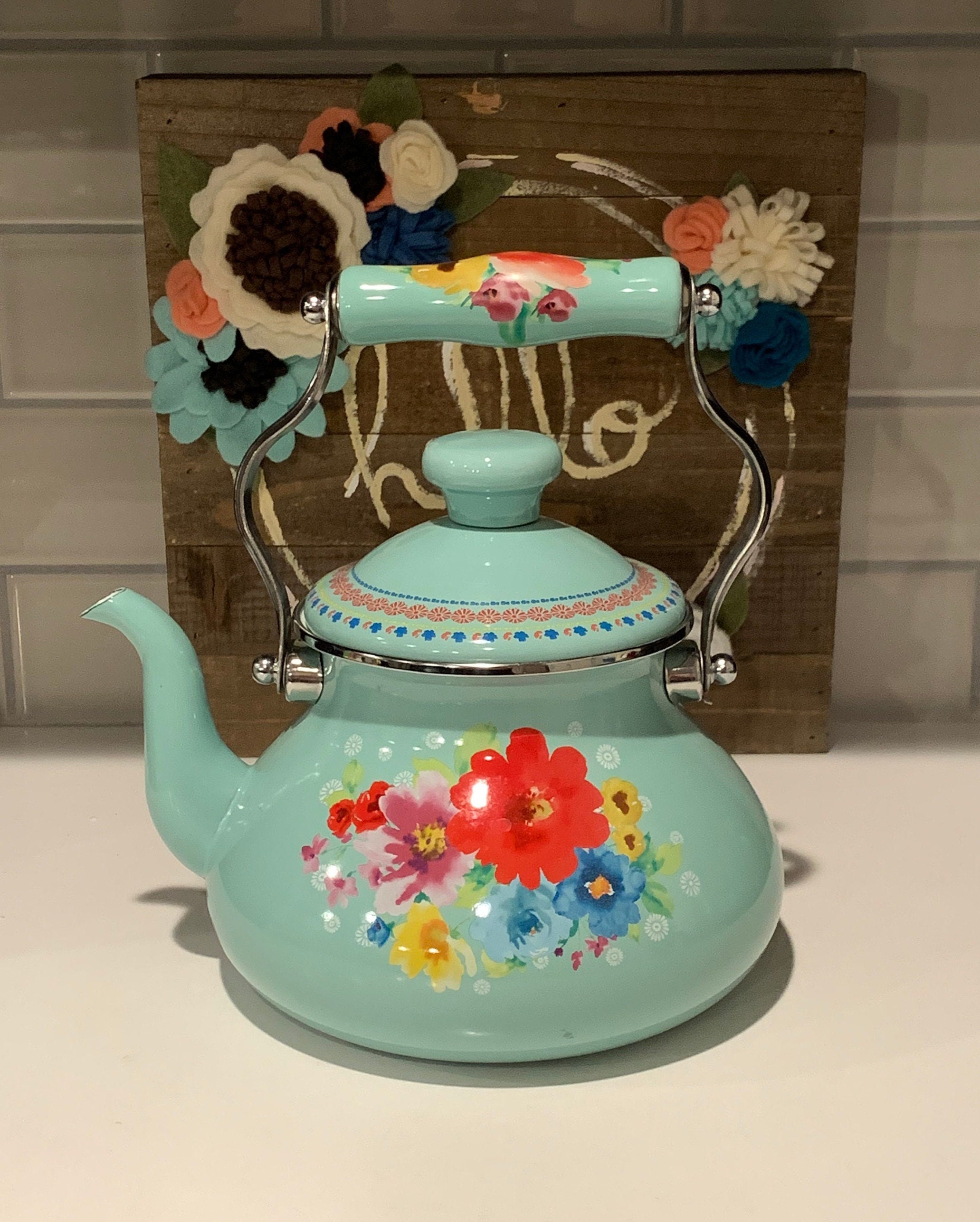 Pioneer woman sale electric kettle