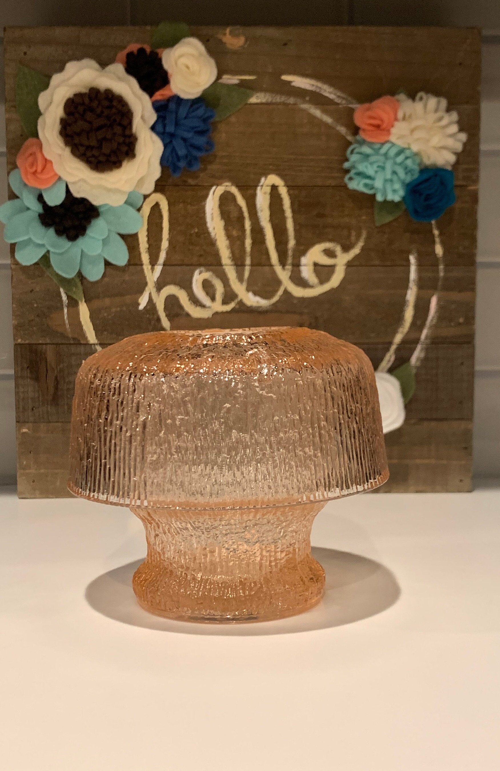 Mushroom Glass Fairy Lamp | Mushroom Candle Holder | Mushroom Lover Gift