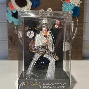 Elvis Christmas Ornament | Kurt Alder Mercury Glass Elvis Christmas Ornament | Elvis Christmas Decor