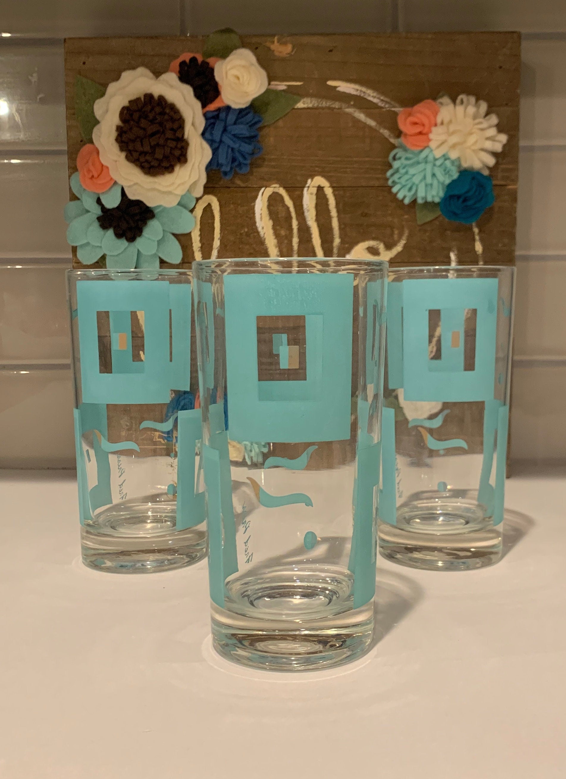 Fred Press - Mid-Century Signed Turquoise & 22-Karat Gold Glasses