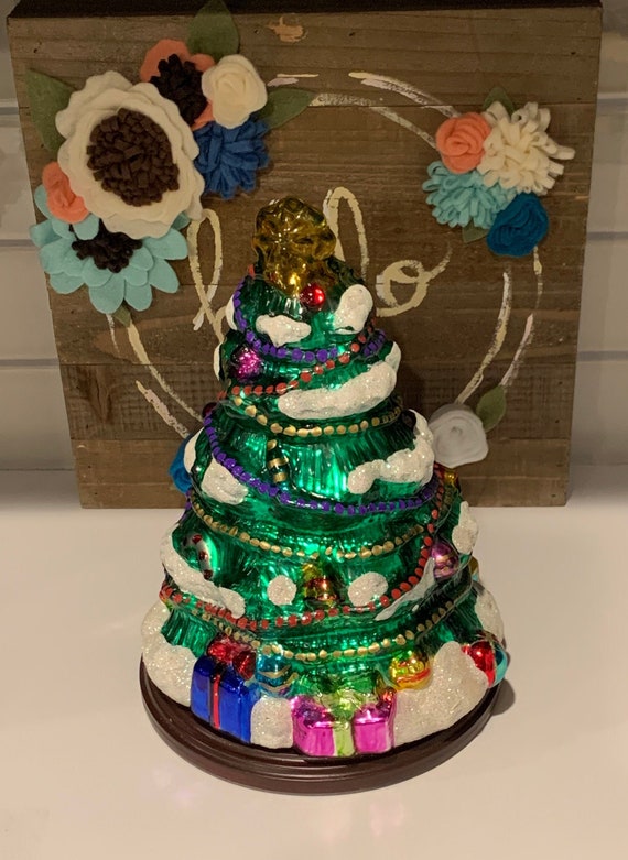 Thomas Pacconi Mercury Glass Christmas Tree: Vintage Tablescape