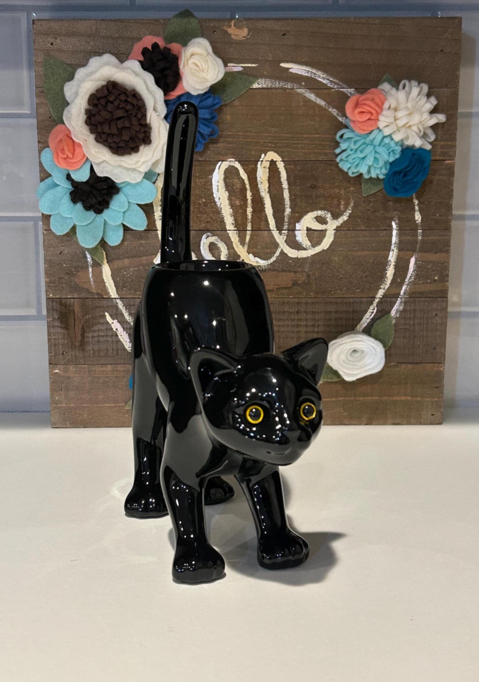 Partylite Black Cat Tea Light Candle Holder - Etsy