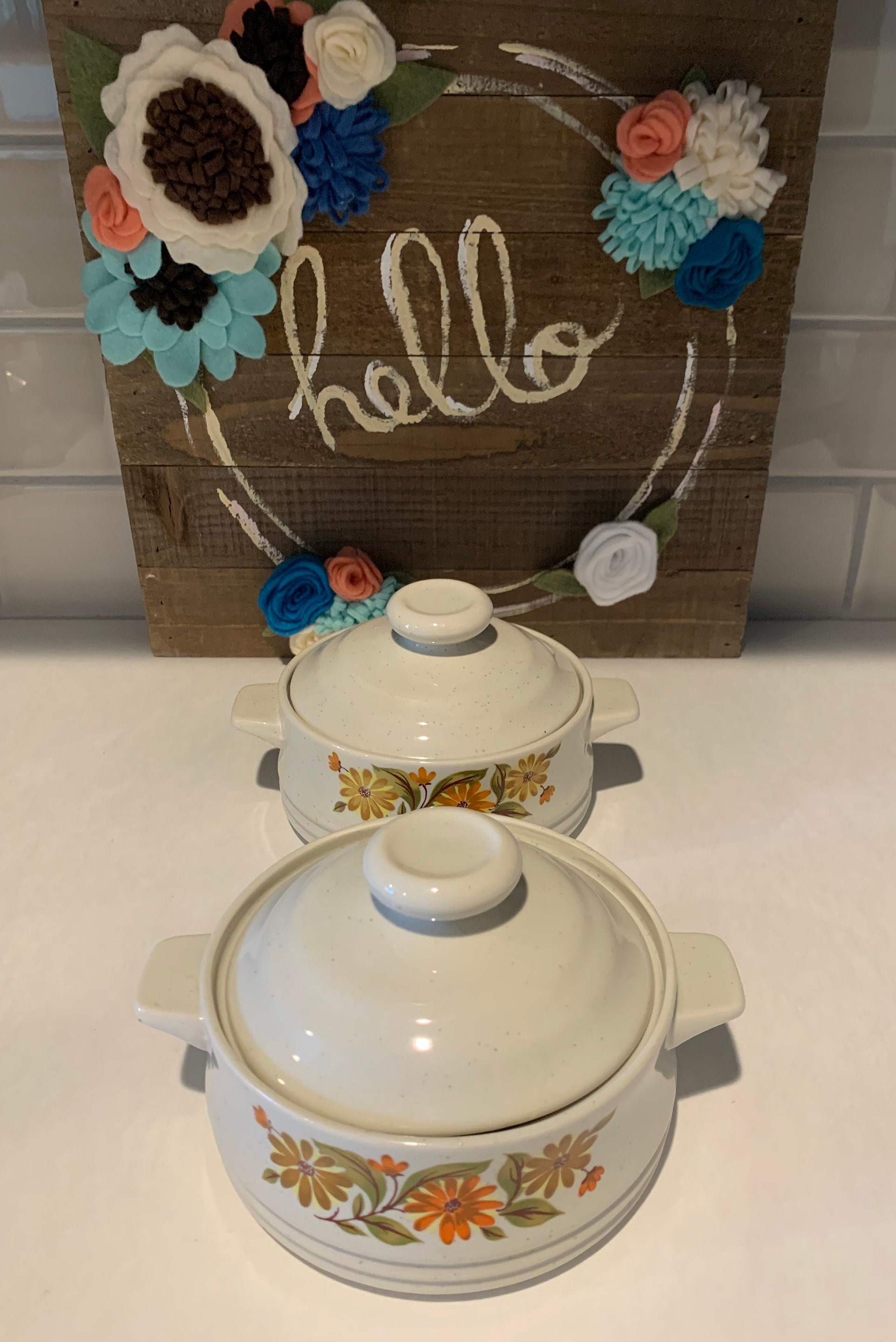 Vintage Bake Serve 'N Store Covered Stoneware Etsy