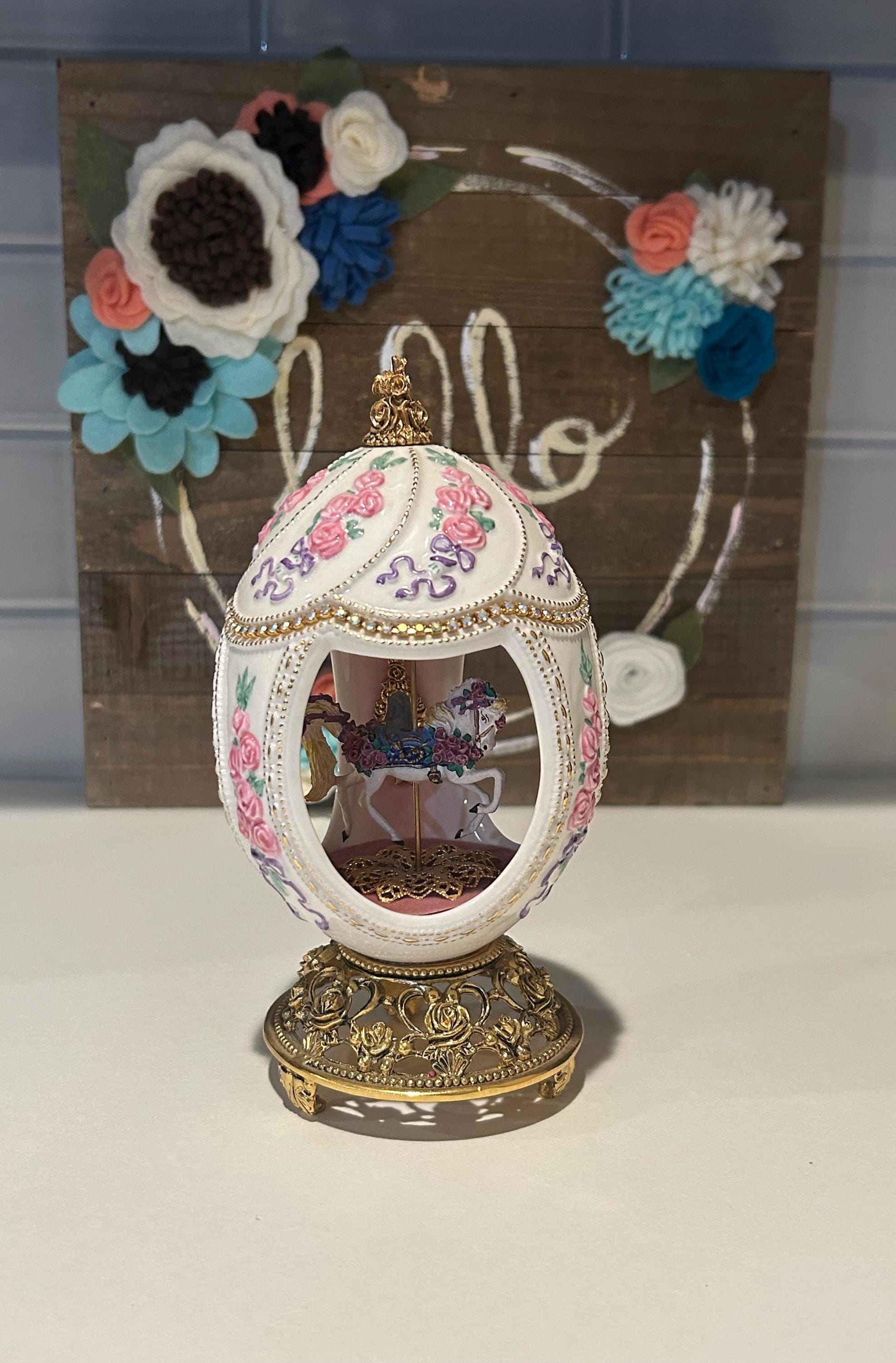 Franklin Mint Faberge Musical Carousel Egg: Collectible Figurine