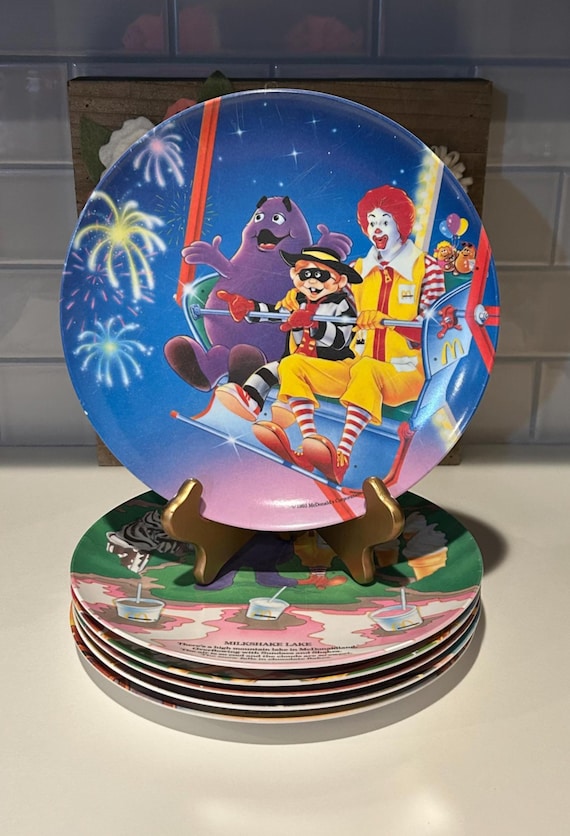 Mcdonald's Amusement Park Plate Set | Mcdonald's Melamine