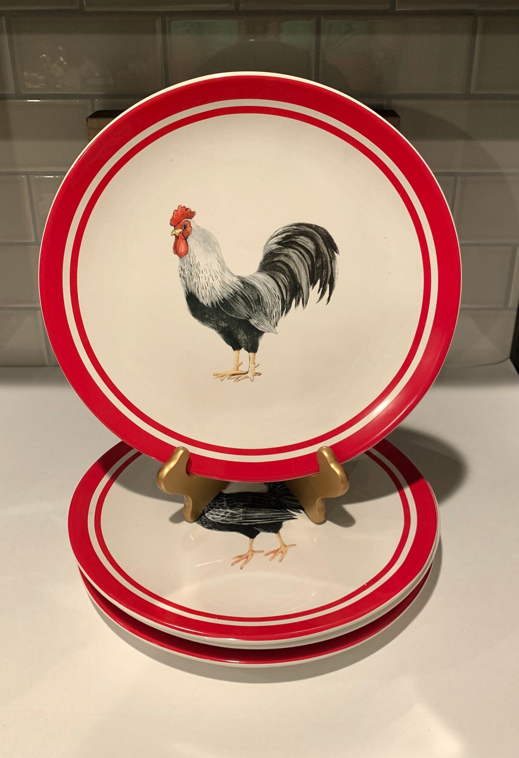 Rooster pattern clearance dinnerware