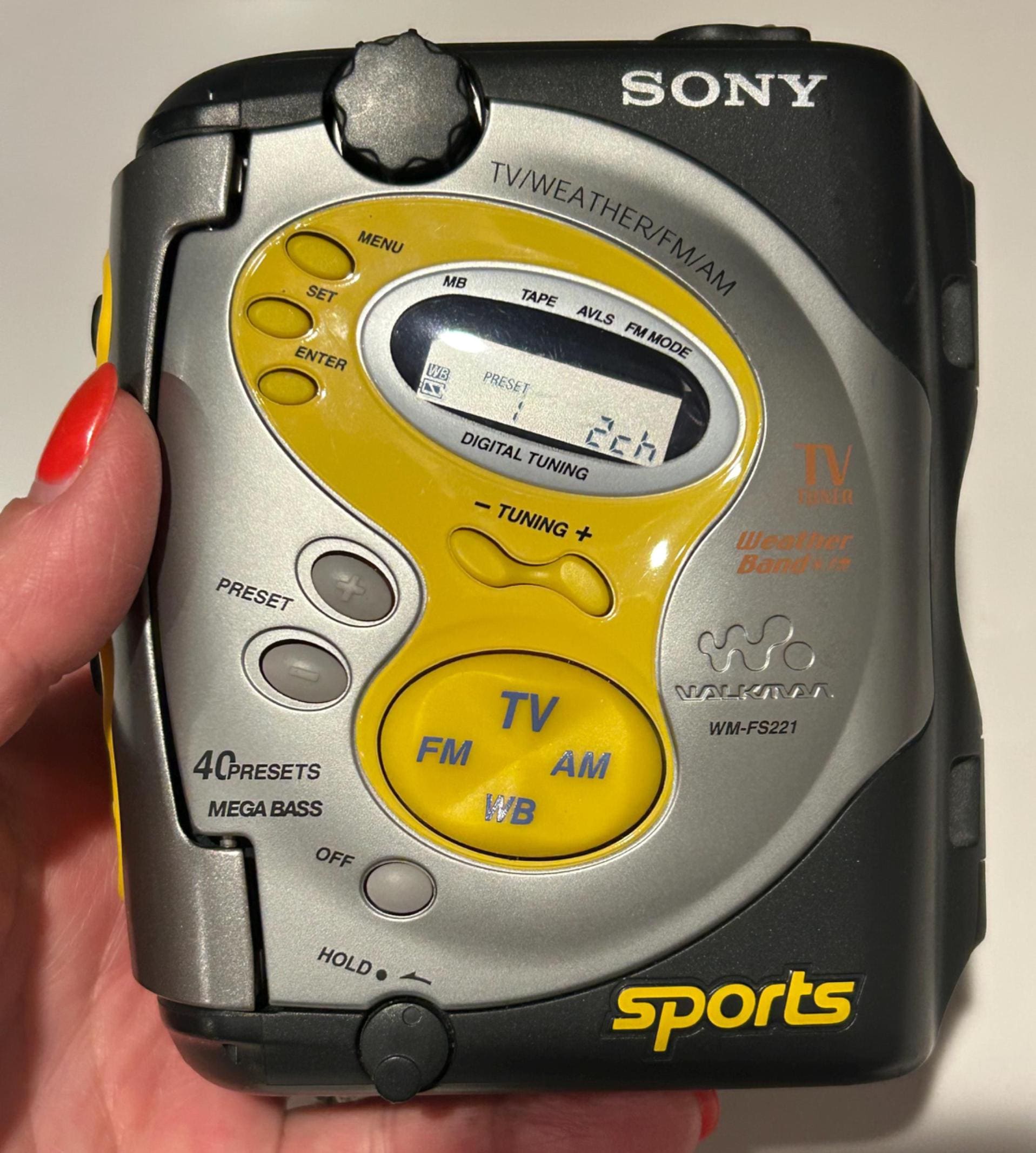 Vintage Sony Sports Walkman With Headphones - Etsy