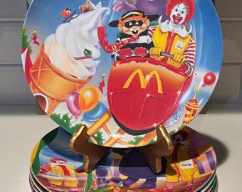Mcdonald's Amusement Park Plate Set | Mcdonald's Melamine