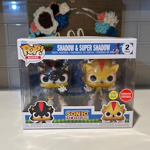 Shadow & Super Shadow Funko Pop 2-pack - Gamestop Exclusive - Etsy