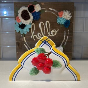 Cherry Napkin Holder | Department 56 Cherry Napkin Holder | Life is But A Bowl Of Cherries Napkin Holder