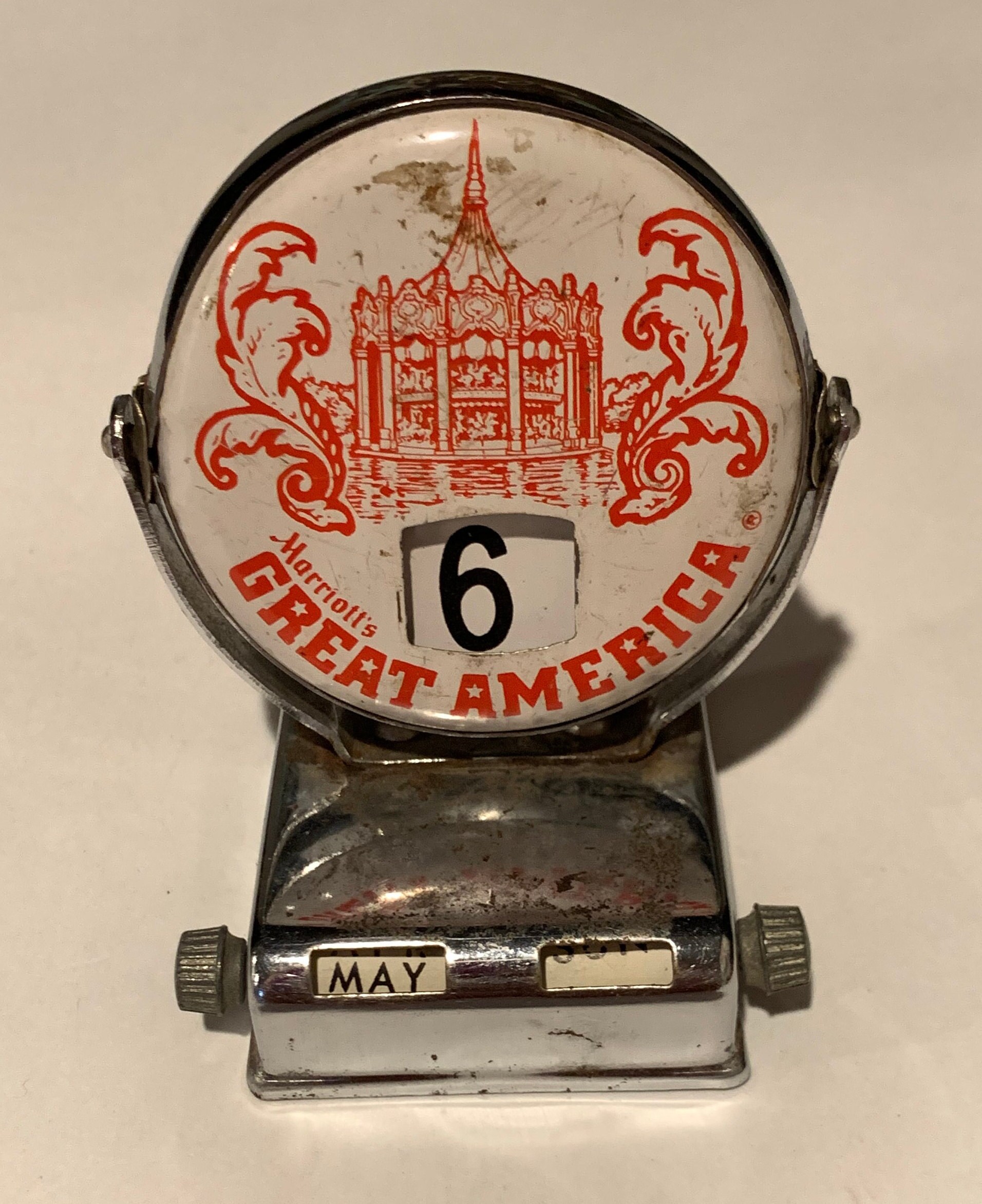 Vintage metal perpetual flip calendar - Etsy 日本