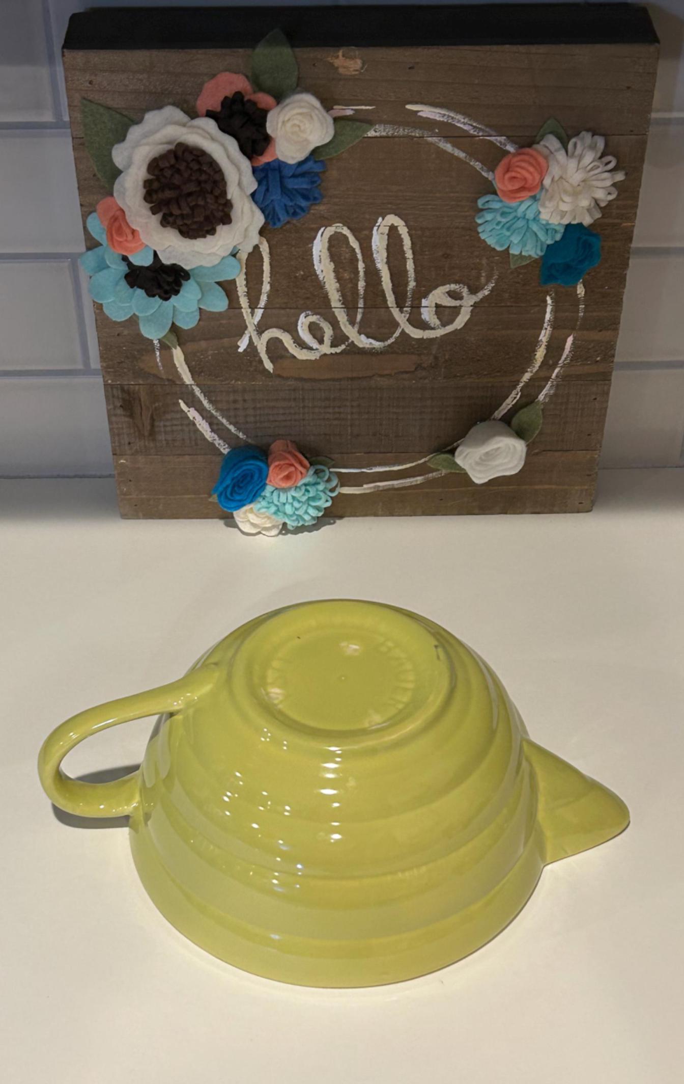 食器 BAUER POTTERY Pasta Bowl Chartreuse Vintage Bauer Pottery Chartreuse Gloss Pastel Batter Bowl - Etsy