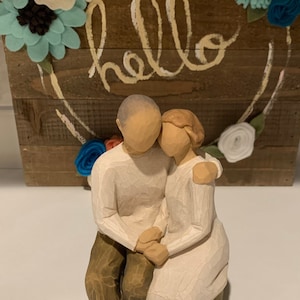 Vintage Willow Tree Anniversary Sculpted Hand-Painted Figurine | Willow Tree Collectables  | Anniversary Gift