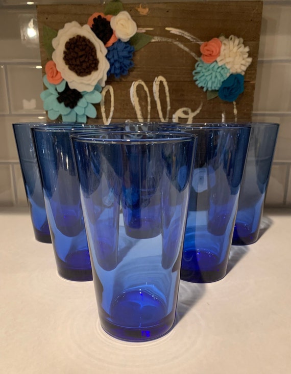 Cobalt Blue Drinking Glasses by Libbey Glass Blue Libbey Drinkware