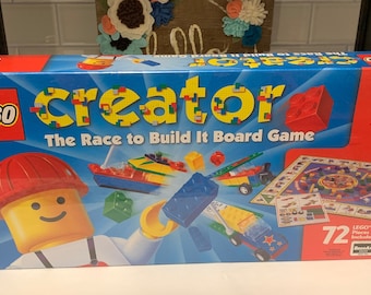 Vintage Lego Creator Create-It The Race To Build It Board Game | Christmas Gifts | Collectable Games