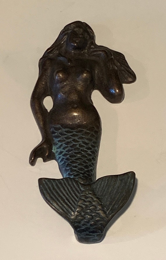 ブロンズマーメイド壁掛け：アールデコ調ビーチハウスの装飾 - Etsy 日本