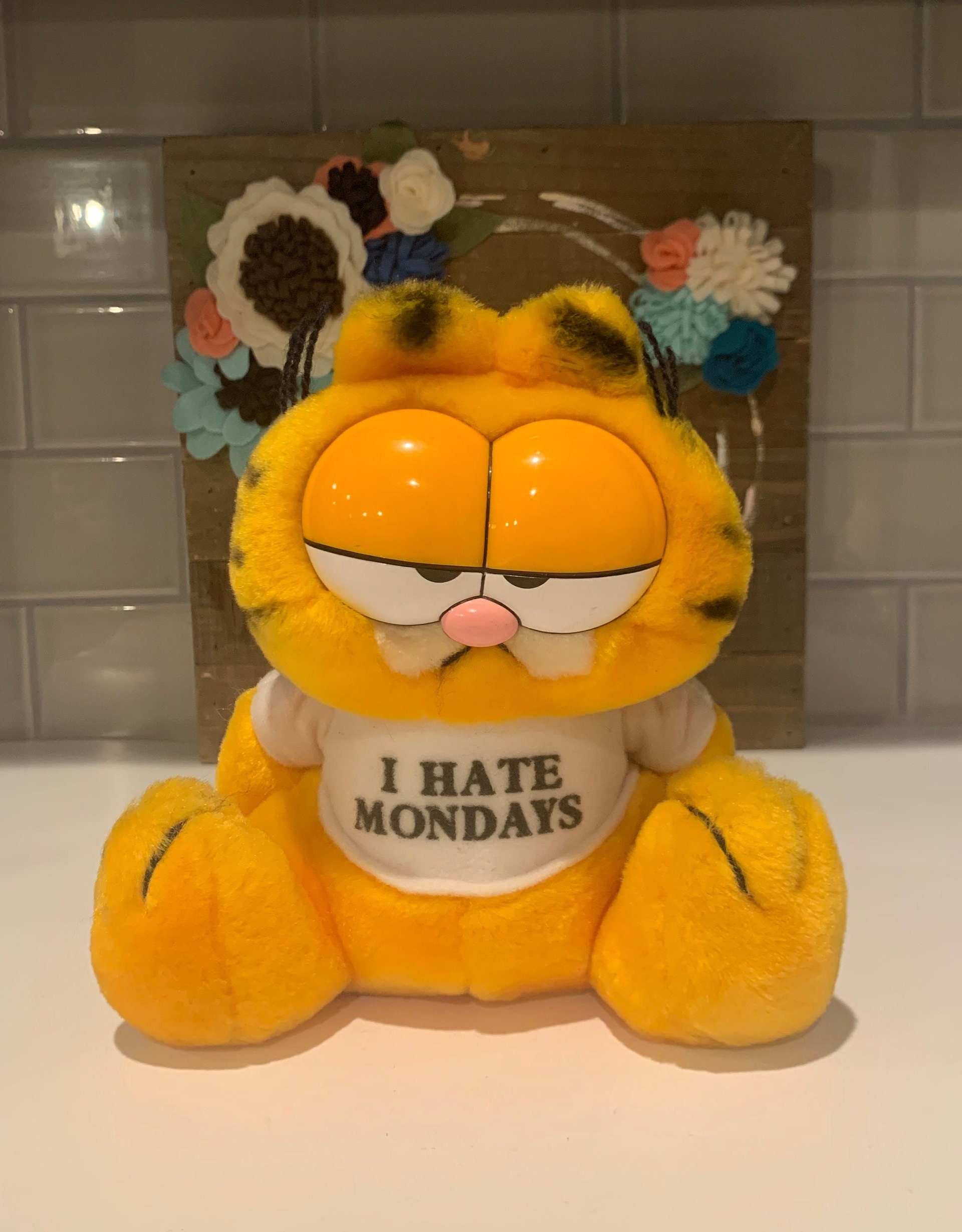 Garfield ガーフィールド I HATE MONDAY ぬいぐるみ タグの通販