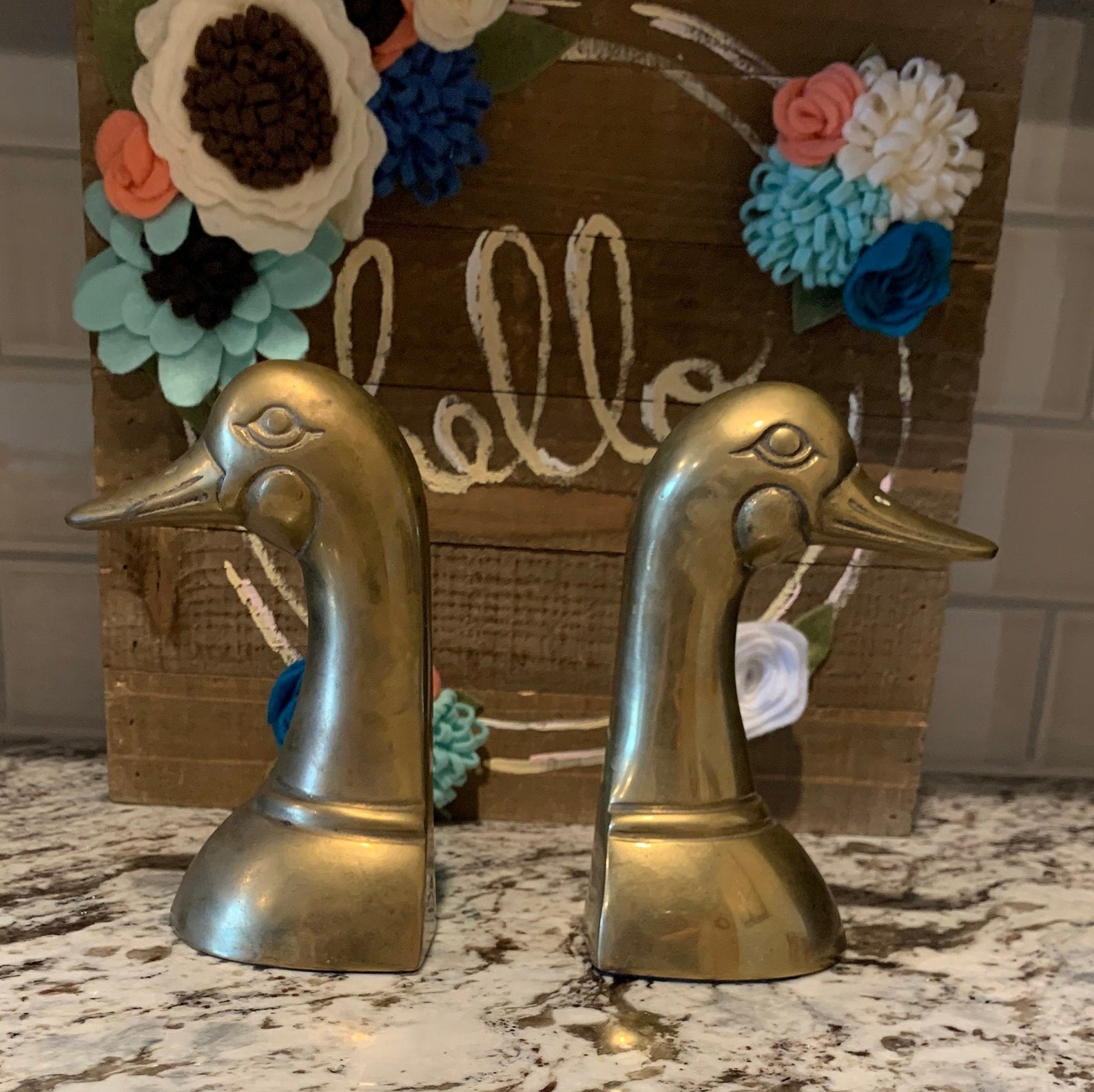 brass duck bookends made in korea brass duck bookends made in korea