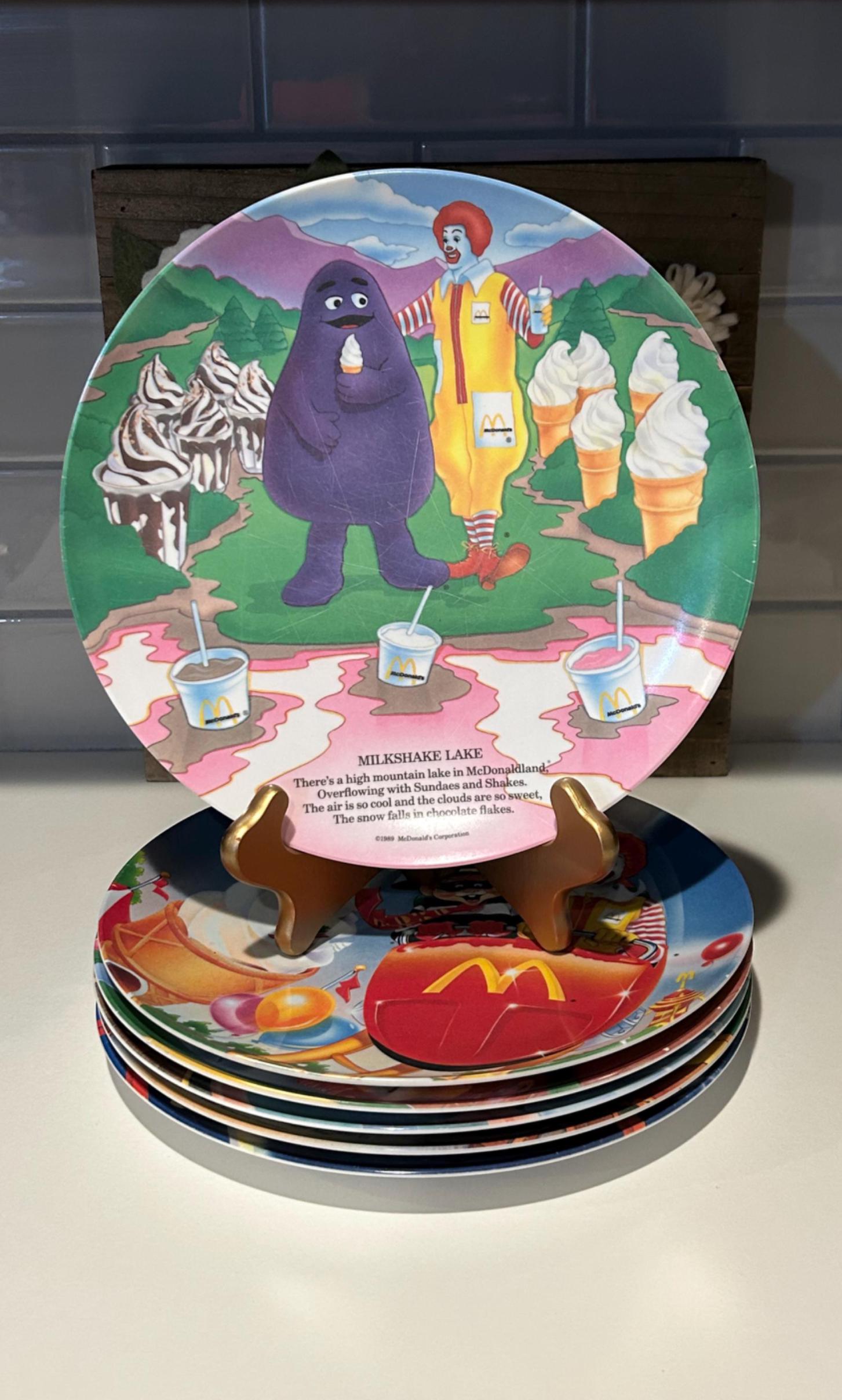 Mcdonald's Amusement Park Plate Set | Mcdonald's Melamine