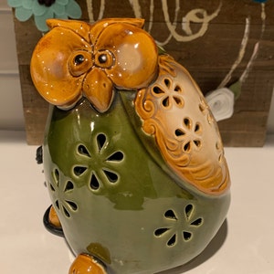 Vintage Owl Table Nightlight | Owl Lighting | Sweet Owl Night Light