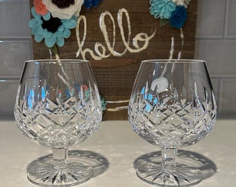 Waterford Crystal Lismore Brandy Glasses - Snifter Cocktail Set