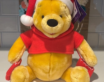 Disney Winnie the Pooh 2004 クリスマス ぬいぐるみ 2004年クリスマス くまのプーさん ビーニー ぬいぐるみ - Etsy 日本