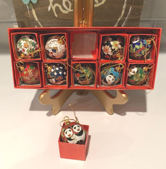 七宝焼ベル型オーナメント3個&小玉オーナメント2個 【公式通販】
