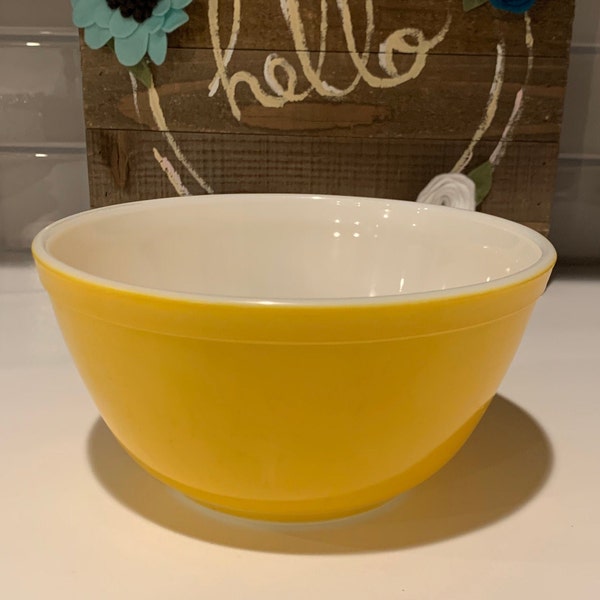 Yellow Mixing Bowl Etsy