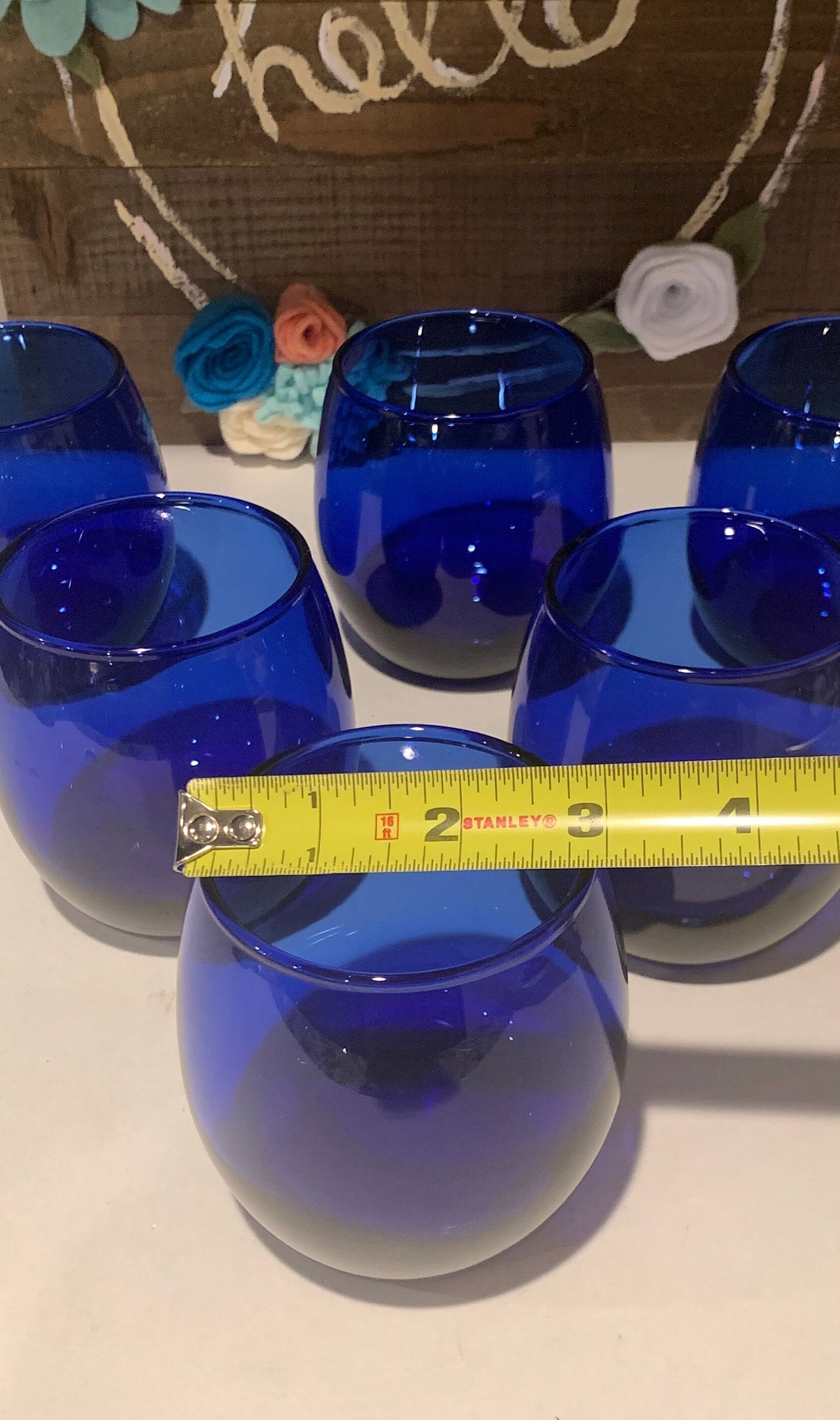Terrific Blue Stemless Wine Glasses Gallery