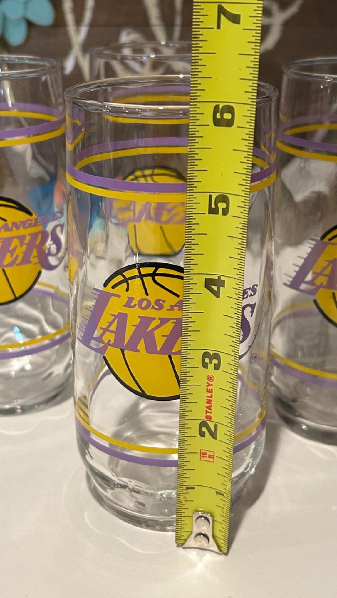 ［美品］NBA LAKERS グラス　４個 美品］NBA LAKERS グラス 4個