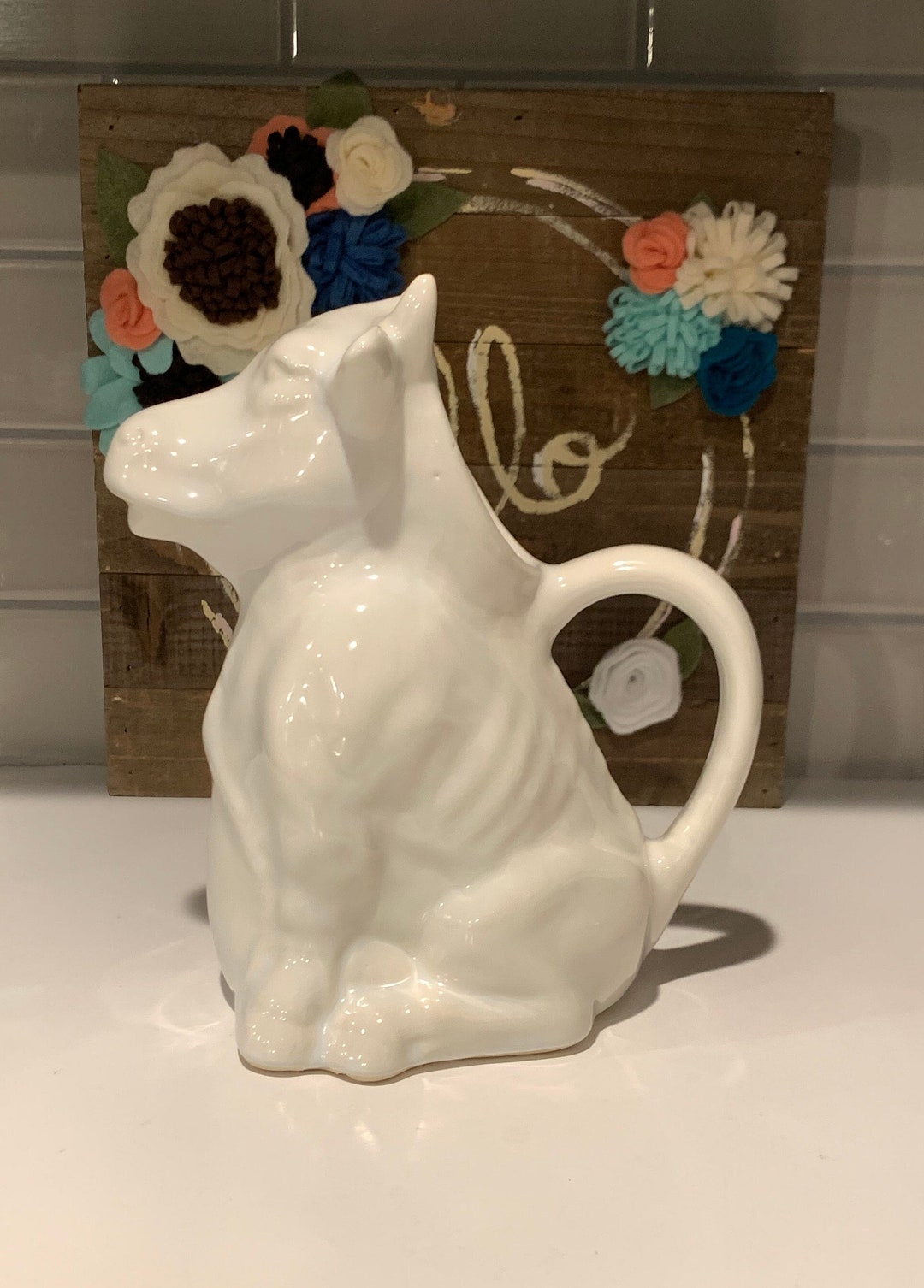 Cow Creamer Cow Kitchen Decor Cow Lover Gift Cow Milk Pitcher Etsy