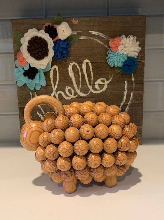 Vintage Aarikka Finland Wooden Ram Sculpture | Kaija Aarikka