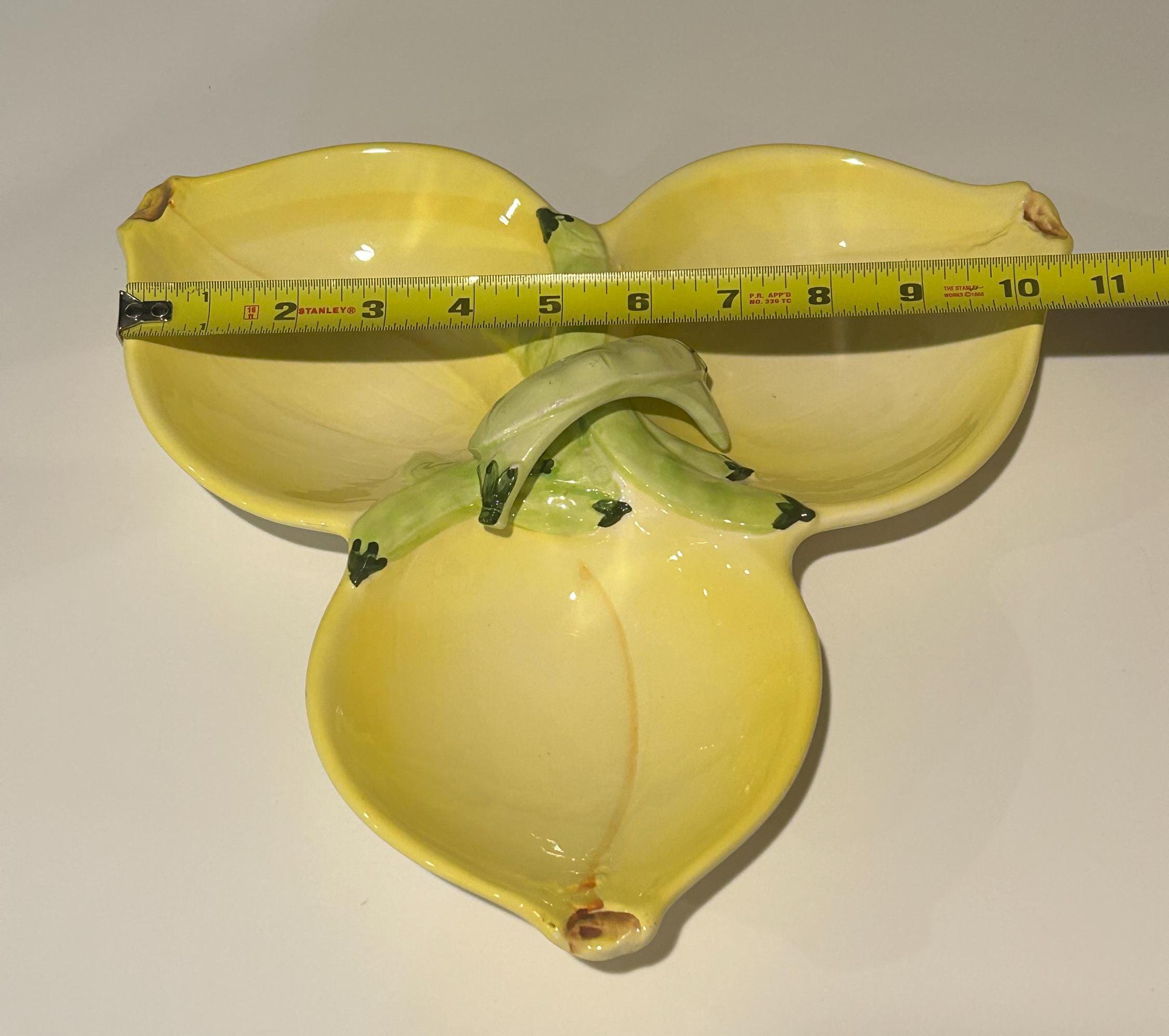Vintage Taste Setter Sigma Yellow Onion Tri Dish - Made in Japan