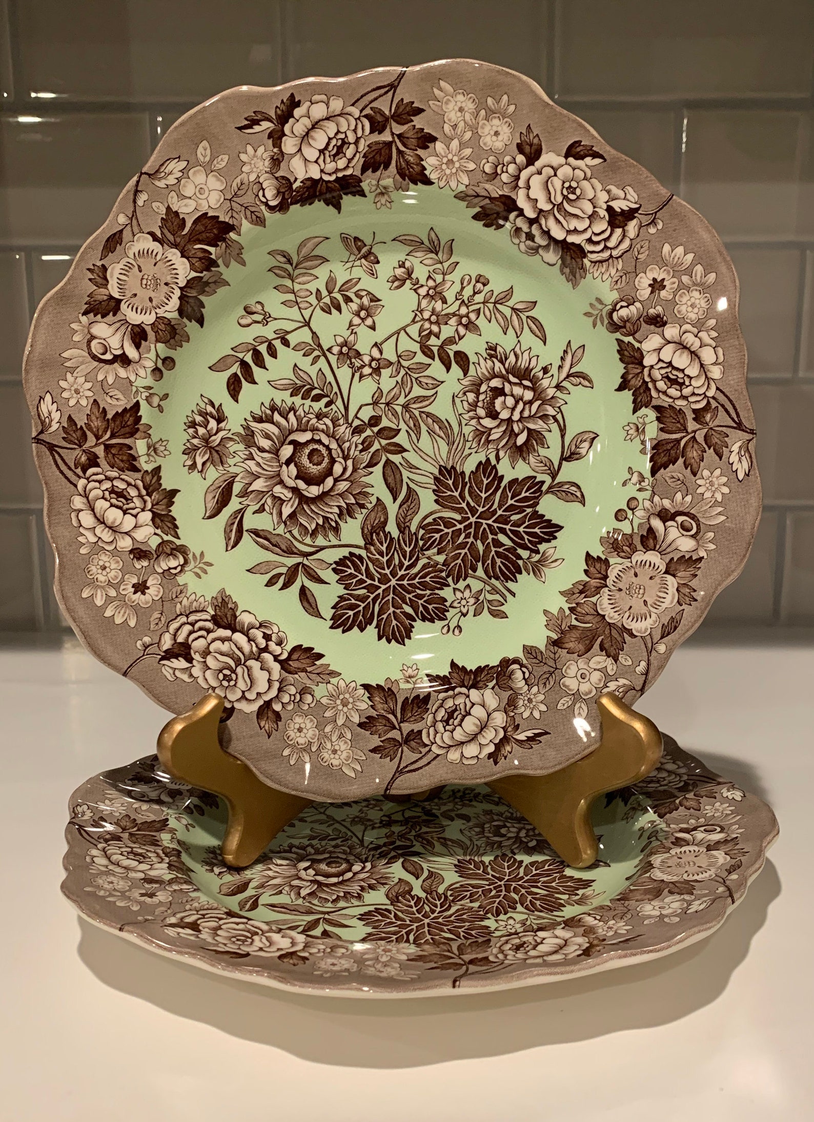 Spode Archive Collection Jasmine Collectable Plate Etsy