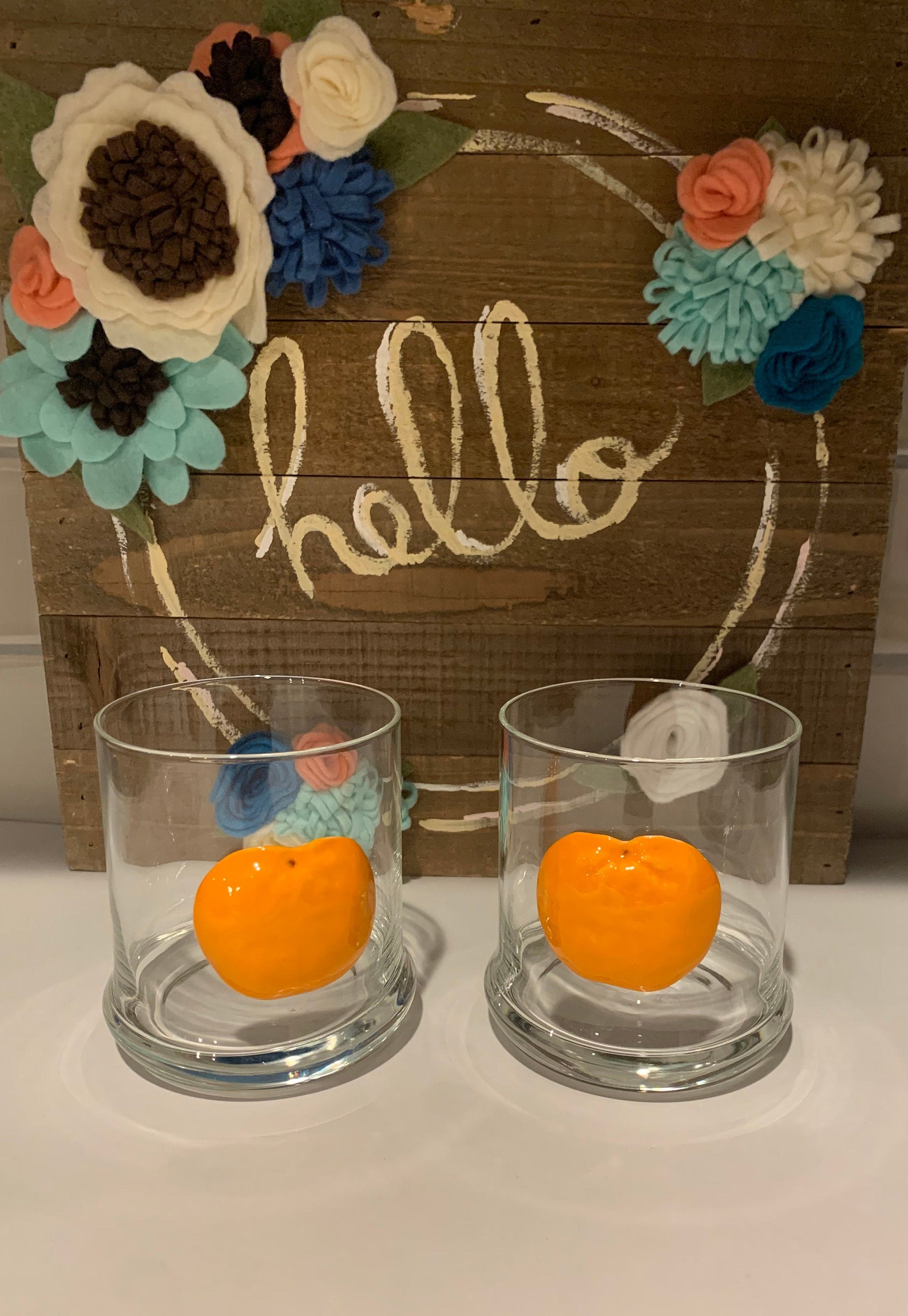 Juice Glasses Fun Drinking Glasses Drinking Glass With - Etsy