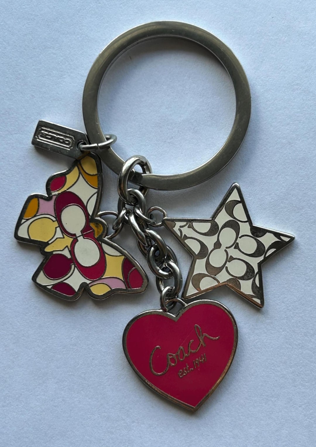 Cuore Portamonete Coach COACH APPLE COIN PURSE Portafoglio Ruby