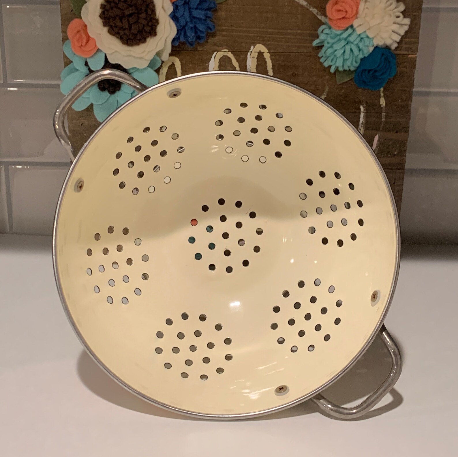 Kobe Strawberry Enamel Strawberry Strainer Colander Vintage Etsy
