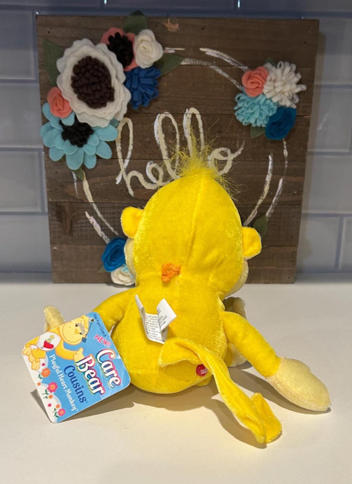 Vintage Heart Monkey Care Bear Cousin Plushy Israel