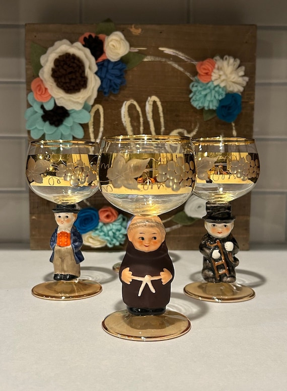 Goebel Hummel Wine Cordial Glasses: Collectible Table Decor (set