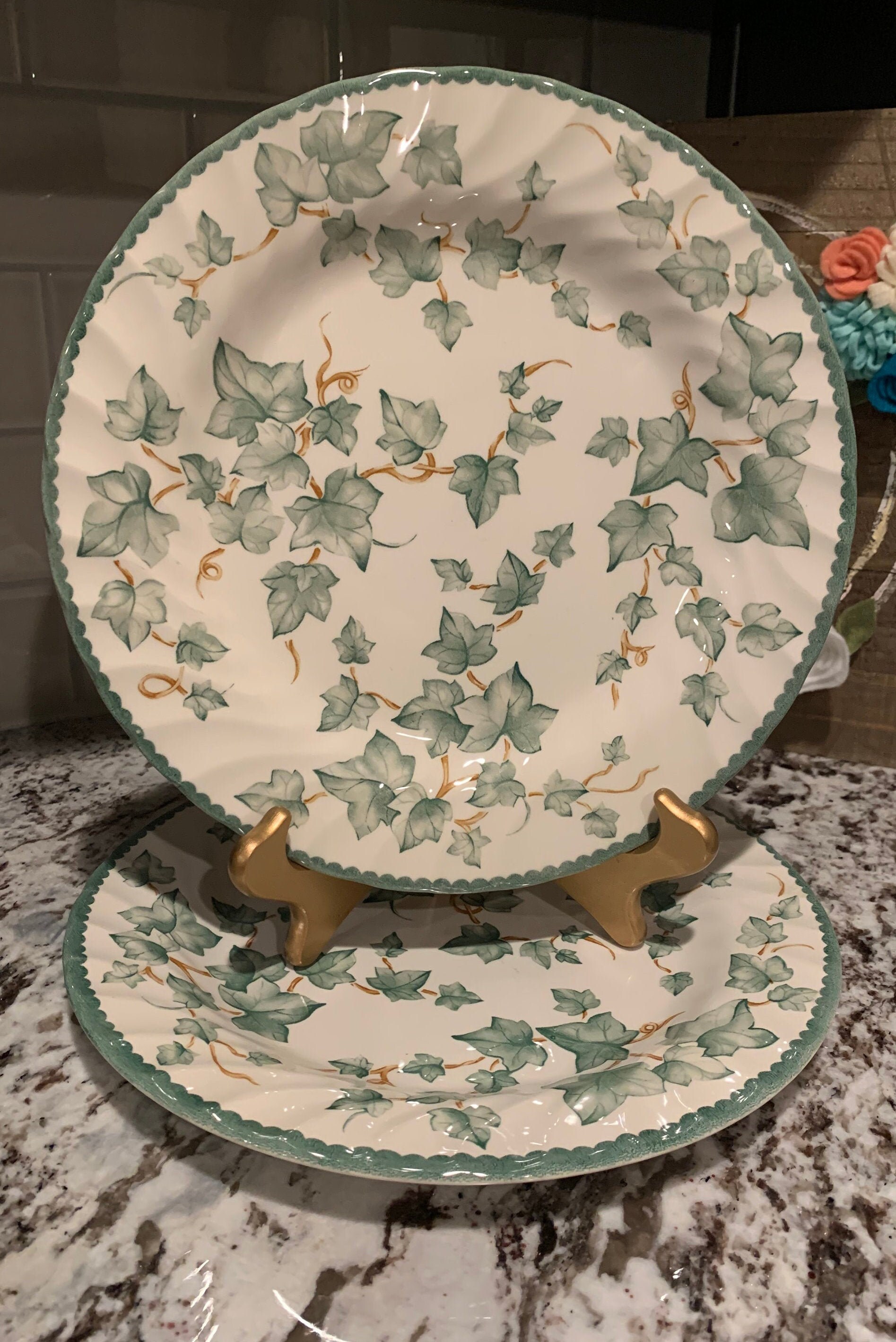 Country Vine Dinner Plate by INTERNATIONAL Table Works Etsy