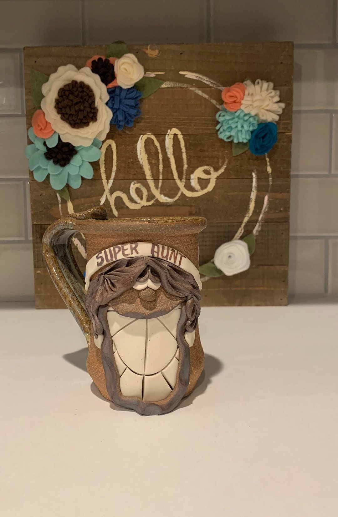 Ugly Face Pottery Mug Funny Face Pottery Coffee Mug Super Etsy