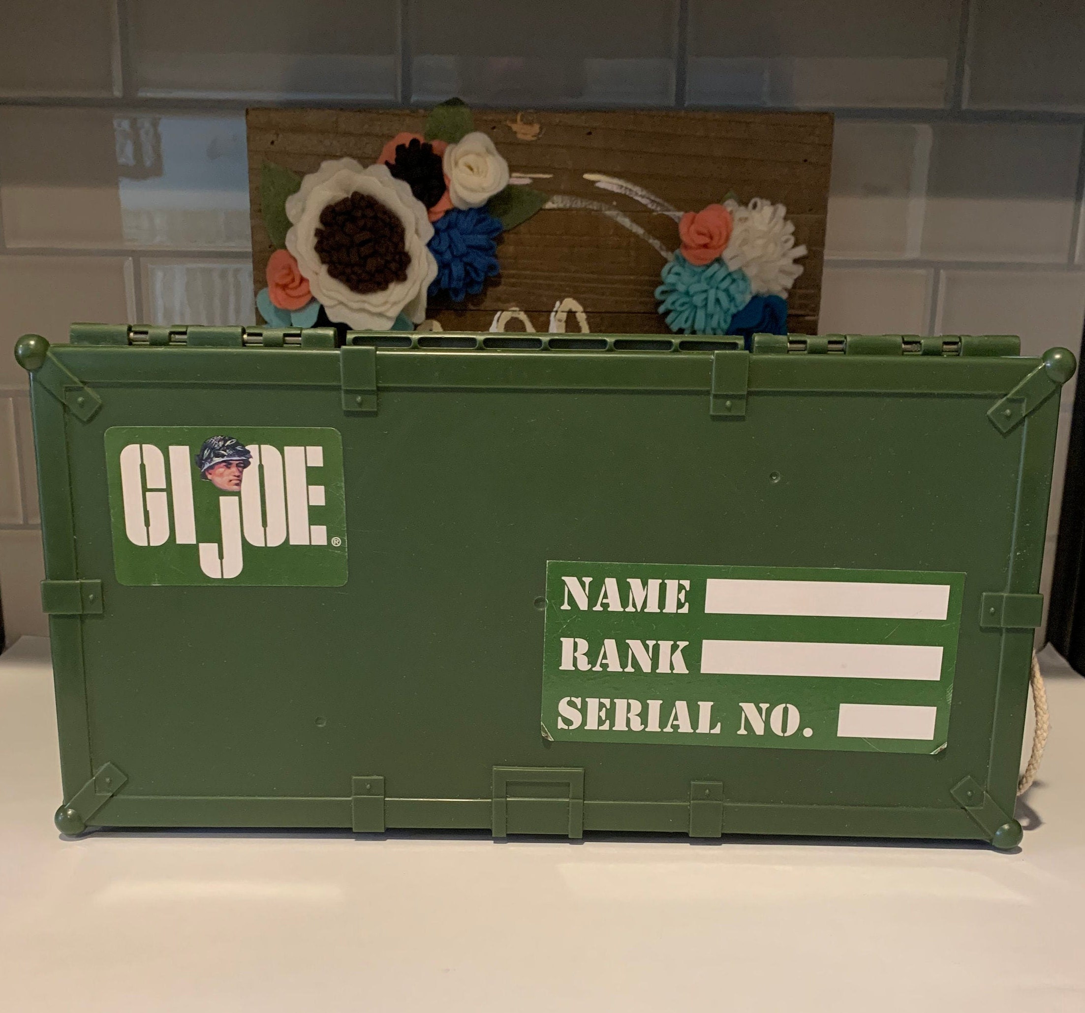Vintage 1997 GI Joe Foot Locker Action Figure and Two Large Vintage 1997 GI Joe Foot Locker Action Figure and Two Large